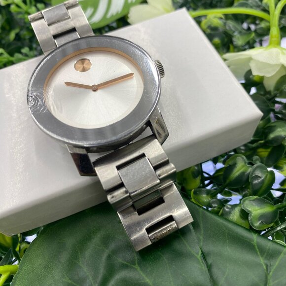 Movado Women’s Bold Quartz Silver Sunray Dial Swiss Watch main image 4